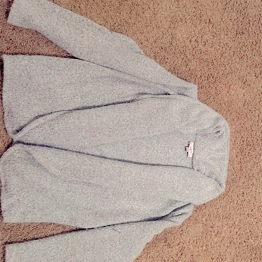 Loft size medium grey sweater/ cardigan